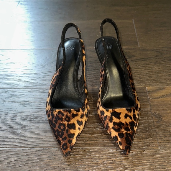 H&M Animal Print Slingback Heels - Picture 1 of 6